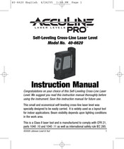 Acculine 40-6620 Instruction Manual