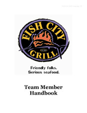 Fish City Grill Team Member Handbook