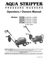 Aqua Stripper G4350 Operator Owner's Manual