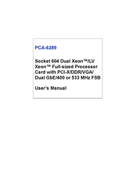 Advantech PCA-6289 User Manual