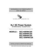 Samlexpower SEC-60BRM Installation & Operating Manual