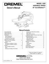 Dremel ScrollStation 1830 Manuals 