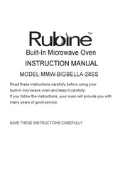 Rubine MMW-BIGBELLA-28SS Instruction Manual