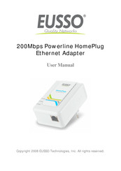 Eusso 200Mbps Powerline HomePlug User Manual