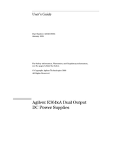 Agilent Technologies E364XA Series User Manual