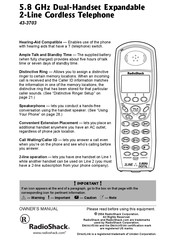 Radio Shack 43-3703 Owner's Manual