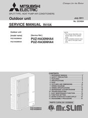Mitsubishi Electric Mr.SLIM PUZ-HA36NHA4 Service Manual