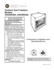 Vermont Castings ODGSR42A Homeowner's Installation And Operating Manual
