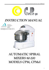 Dekeghel CPM80 Instruction Manual