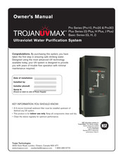 Trojan Technologies TrojanUVMax Pro30 Owner's Manual