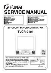FUNAI TVCR-A2104T Service Manual