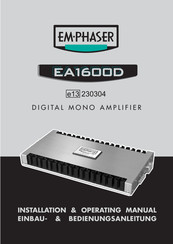 EMPHASER EA1600D Installation And Operating Manual