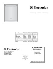 Electrolux EIDW6105GW1 Parts List