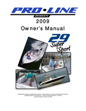 Pro-Line Boats 29 Super Sport Owner's Manual