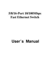 EUSSO 5/8/16-Port 10/100Mbps Fast Ethernet Switch User Manual