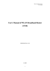 Repotec 1T1R User Manual