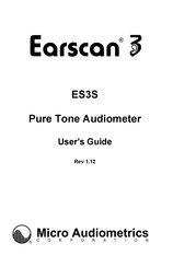 Micro Audiometrics Earscan 3 User Manual