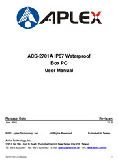 Aplex ACS-2701A IP67 User Manual
