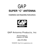 GAP SUPER C Installation And Assembly Instructions