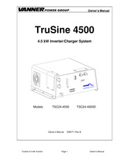 Vanner TruSine TSC24-4500D Owner's Manual