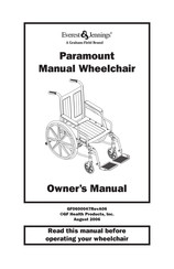 Everest & Jennings Paramount Owner's Manual