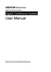 Creator Electronics CR-M4102B User Manual