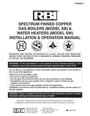 RBI SW-0250 Installation & Operation Manual