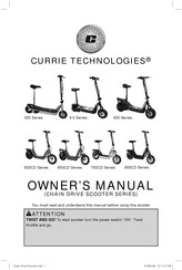 Currie tech 750CD Series Owner's Manual