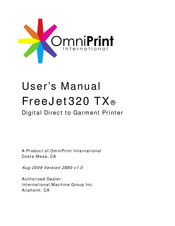 OmniPrint FreeJet320 TX User Manual