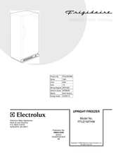 Frigidaire FFU21M7HW - 20.7 cu. ft. Manual Defrost Upright Freezer Factory Parts Catalog