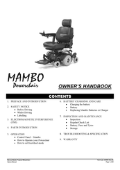 Mercury Mambo Owner's Handbook Manual