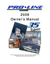 Pro-Line Boats 2007 35 Express Owner's Manual