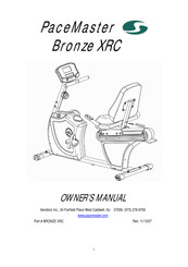 PaceMaster Bronze XRC Owner's Manual