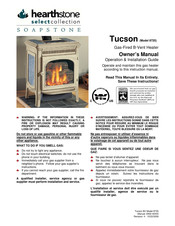 HearthStone Tucson 8720 Owner's Manual