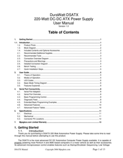 DuraWatt DSATX User Manual