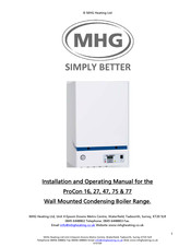 MHG Heating ProCon 47 Installation And Operating Manual