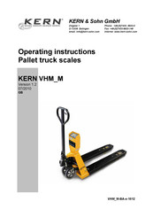 KERN VHM_M Operating Instructions Manual