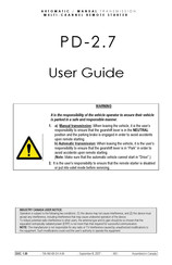 Autostart PD-2.7 User Manual