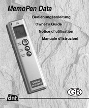 DNT MemoPen Data Owner's Manual