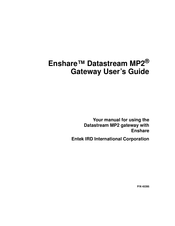 Entek IRD Enshare Datastream MP2 User Manual