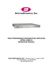 SpectraDynamics HPDA-15RM-A Operating Manual