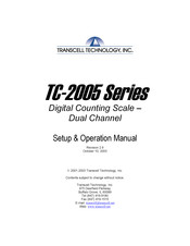 Transcell Technology TC-2005-12 Setup & Operation Manual