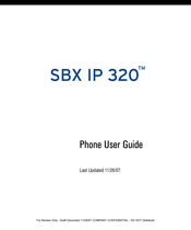 vertical sbx ip 320 user manual