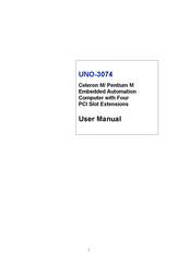 Advantech UNO-3074 User Manual