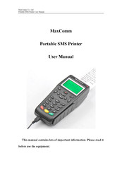 MaxComm Portable SMS Printer User Manual