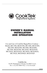 CookTek MagnaWave MC1500 Owner's Manual Installation And Operation