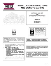 Empire Comfort Systems OLX24WR-1 Installation Instructions And Owner's Manual