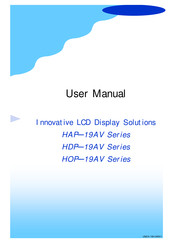 I-Tech HAP—19AV Series User Manual