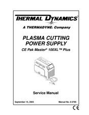 Thermal Dynamics CE Pak Master 100XL Plus Service Manual