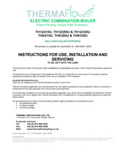 Thermaflow TH9-210U MRK 2 Instructions For Use Installation And Servicing